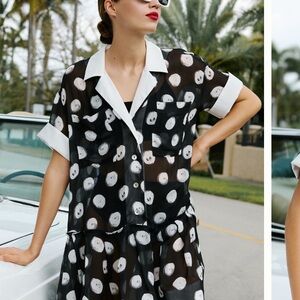 Anthropologie Tracy Reese polka dot dress